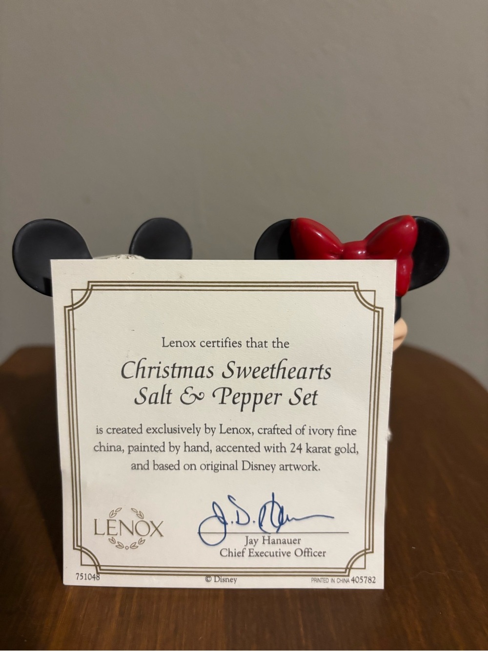 Lenox Red & Black Disney-Inspired Salt and Pepper Set